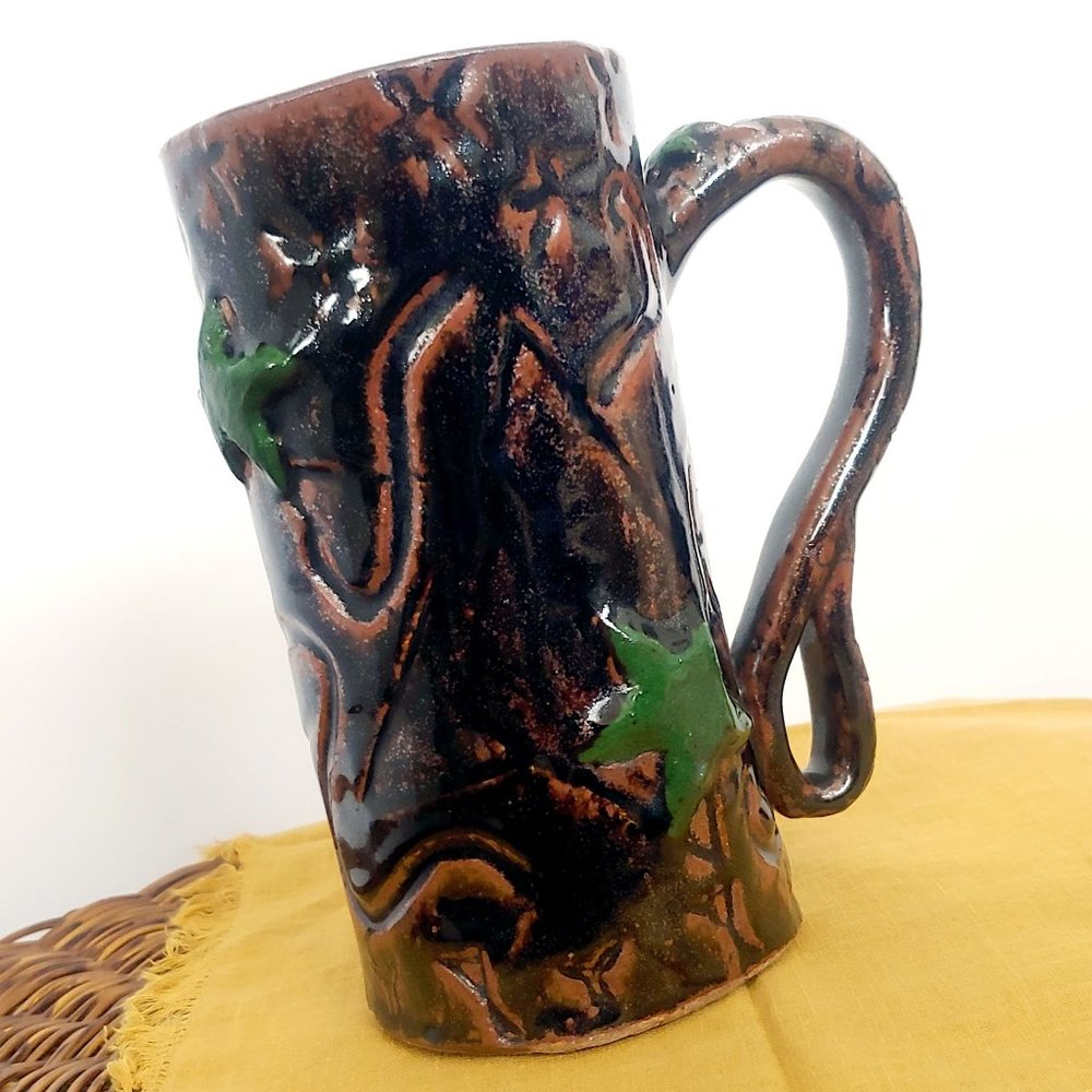Handmade Mug Coffee Cup HUGE Mug Studio Art Pottery Tankard